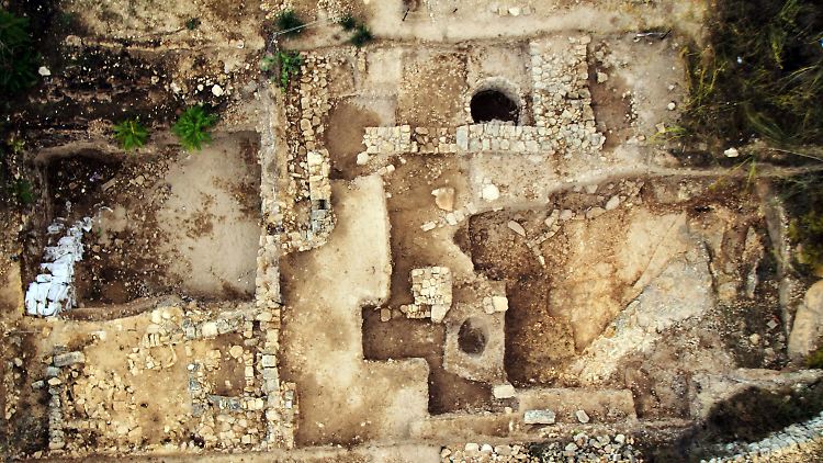Blick auf die Ausgrabungsstätte Tel Motza westlich von Jerusalem.