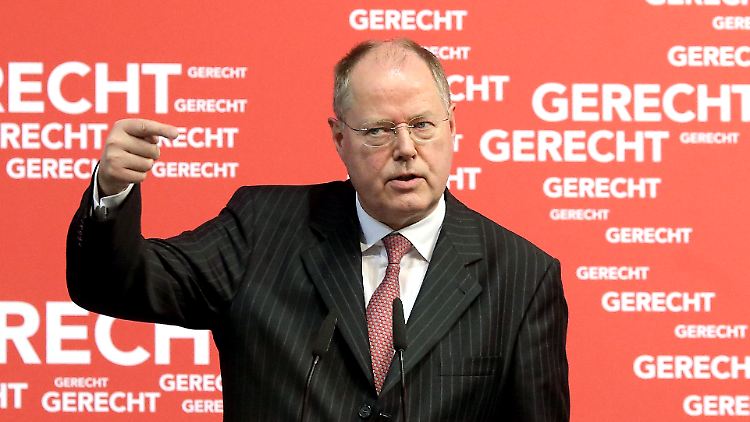 Steinbrück weiß in der Gehaltsfrage nicht die gesamte Partei hinter sich.