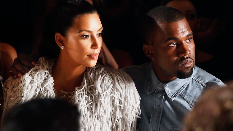 Kim Kardashian und Kanye West im September 2012 bei der New York Fashion Week.