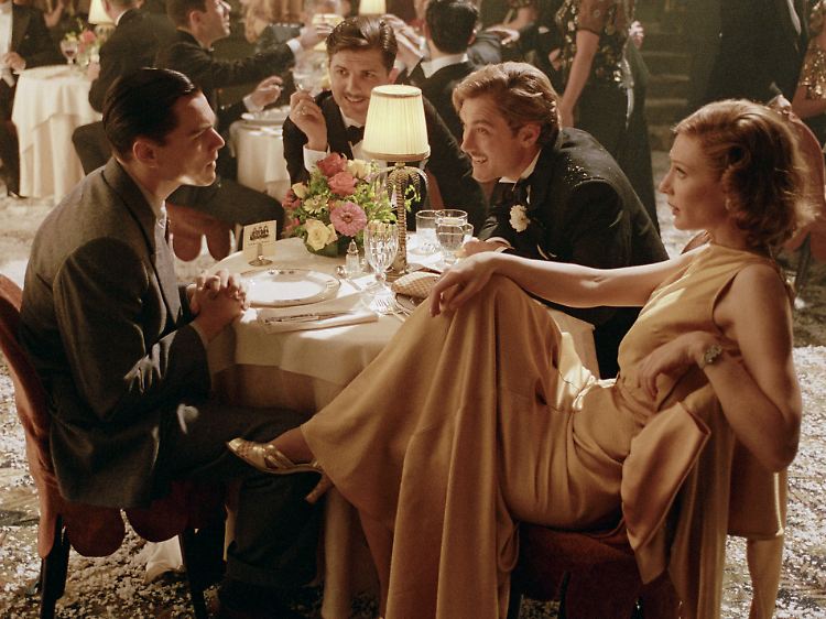 Leonardo DiCaprio, Adam Scott, Jude Law und Cate Blanchett in "The Aviator".