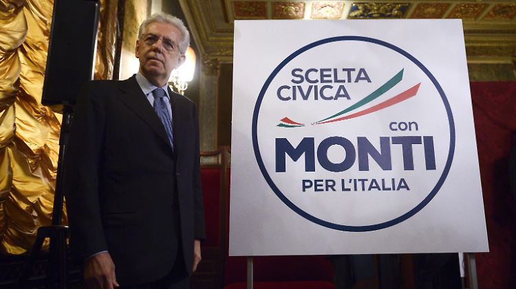 Monti hatte die Regierung inmitten der Finanzkrise im November 2011 vom mehrfachen Ministerpräsidenten Berlusconi übernommen.