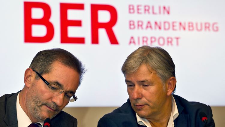Tragen die Verantwortung im Airport-Desaster: Brandenburgs Ministerpräsident Platzeck und Berlins Regierender Bürgermeister Wowereit.