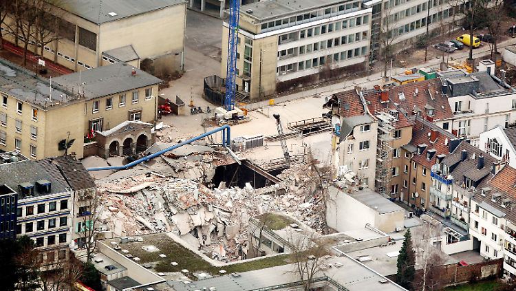 Vor dem Einsturz war nur ein "Knirschen" zu hören.
