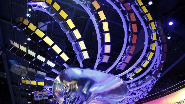 Dekoration mit Laptops: Schöne, neue Konsumwelt in Las Vegas.