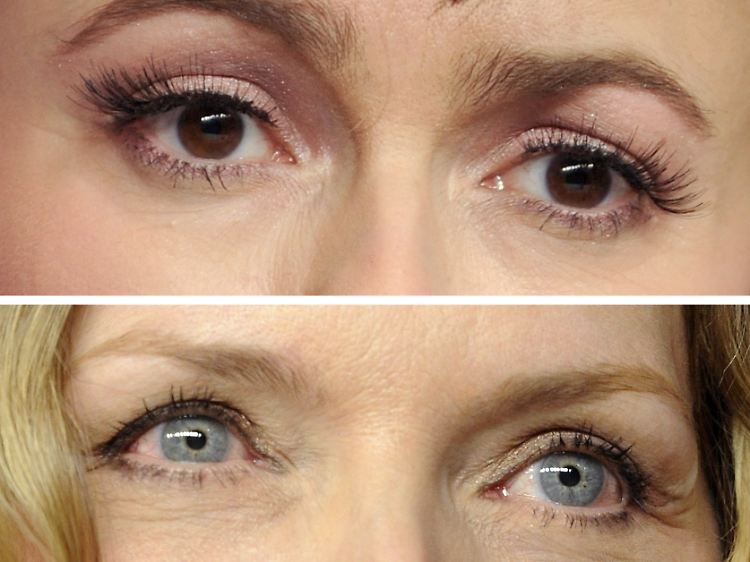 Entscheiden Sie selbst, wem Sie vertrauen möchten: den braunen Augen der britischen Schauspielerin Helena Bonham-Carter (oben) oder den blauen Augen der US-Schauspielerin Michelle Pfeiffer?