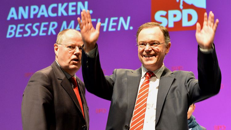 Steinbrück kann Weil derzeit kaum Rückenwind bieten, umgekehrt erhofft er sich von der Niedersachsen-Wahl aber Schwung für sein Duell gegen Kanzlerin Merkel.