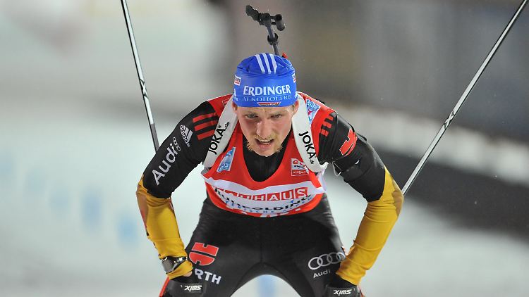Der deutsche Schlussläufer Erik Lesser.