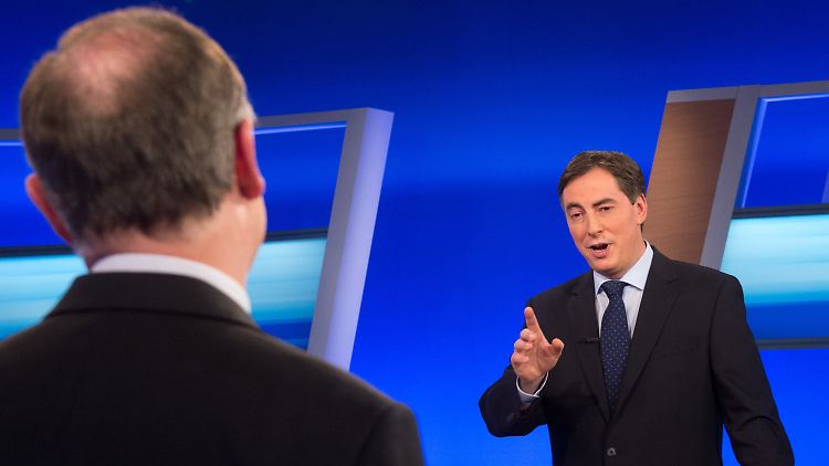 Stephan Weil (l.) und David McAllister bei ihrer einzigen direkten Konfrontation im Wahlkampf.