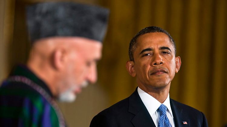 Karsai und Obama im Weißen Haus.