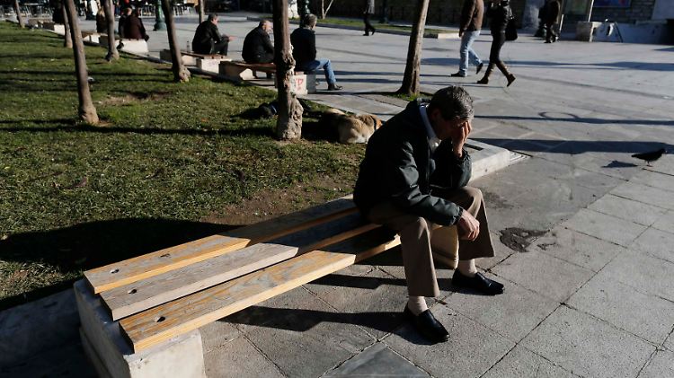 Am Syntagma-Platz in Athen. Die Arbeitslosigkeit in Griechenland liegt bei 27 Prozent.