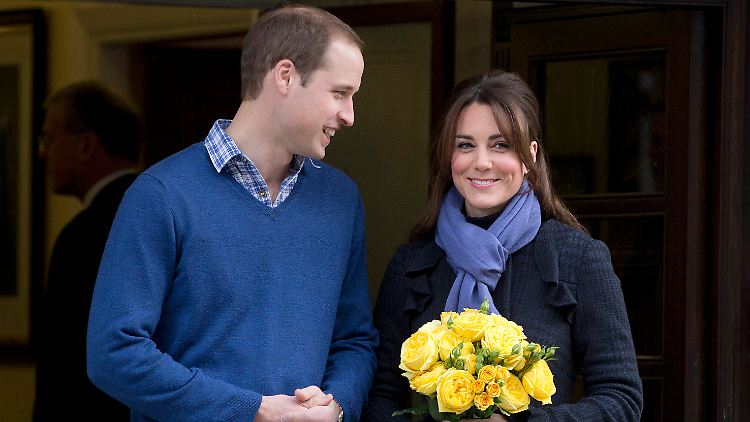 Prinz William und seine Kate Anfang Dezember vor dem King Edward VII Hospital.