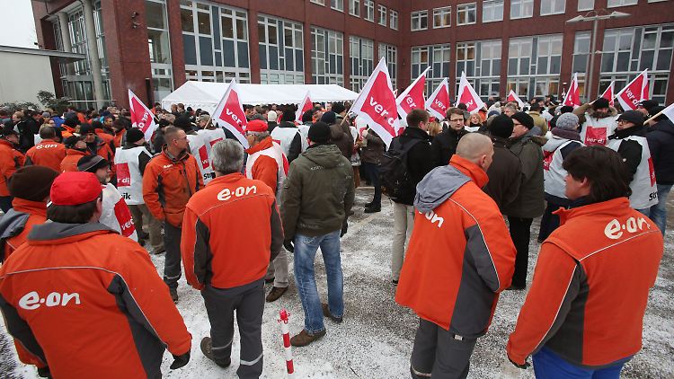 Ausstand von Eon-Mitarbeitern in Quickborn.