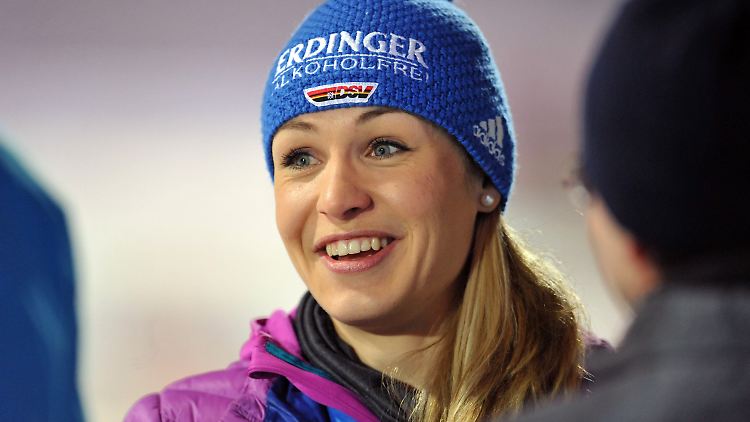Sie war ja da, nur macht sie nicht mehr mit: Magdalena Neuner in Ruhpolding.