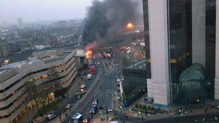 Nahe der Unglücksstelle liegt die Zentrale des Auslandsgeheimdienstes MI6.
