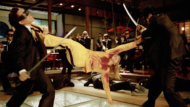 "Kill Bill" ist ein zweiteiliges, fulminant inszeniertes Racheepos mit Uma Thurman in der Hauptrolle.