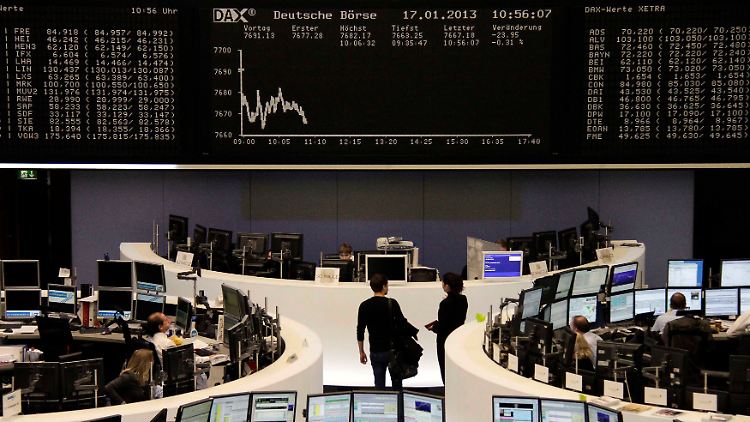Bis zum Abend gab es ein leichtes Plus: Der Dax am Donnerstag.
