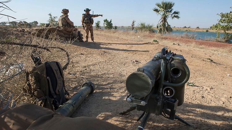 Soldaten der französischen Armee in Bamako.