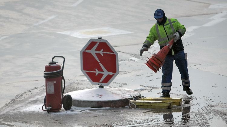 In Frankfurt können keine Flieger mehr landen oder starten.