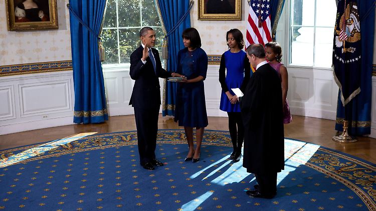 Vereidigung Nummer drei: Obama legt am Sonntag den Amtseid ab.
