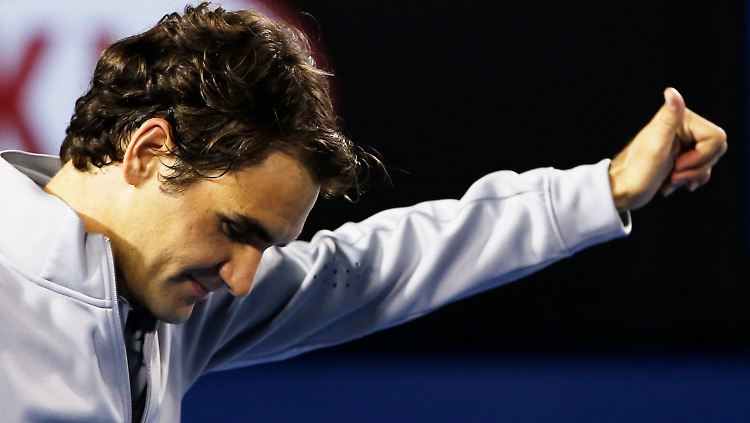 "Ich bin sehr glücklich, wie ich bislang spiele": Roger Federer.