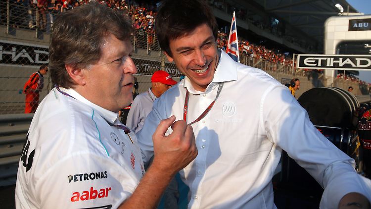 Das ist der Neue: Toto Wolff mit seinem Vorgänger Norbert Haug.