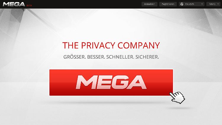 Offenbar erfolgreich: Kim Schmitz' Plattform "Mega".