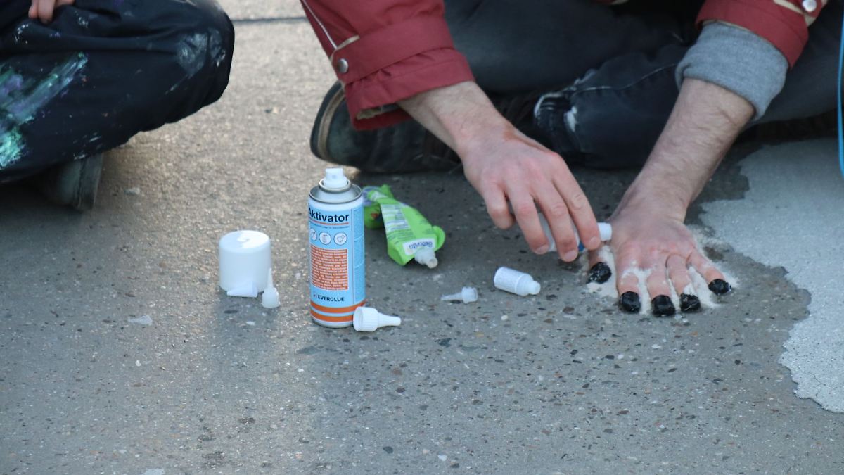 Zementwerk in Leimen durch Protestaktion blockiert