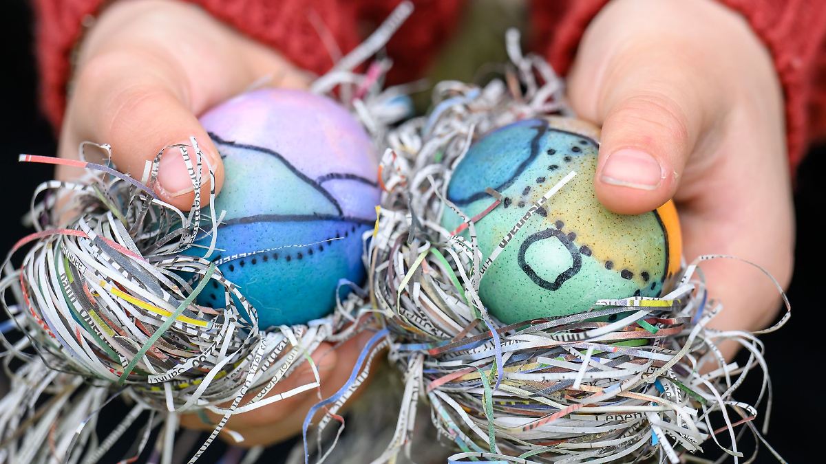 Wo sind die "Haseneier"? - Osteraktion nach Goethe-Art