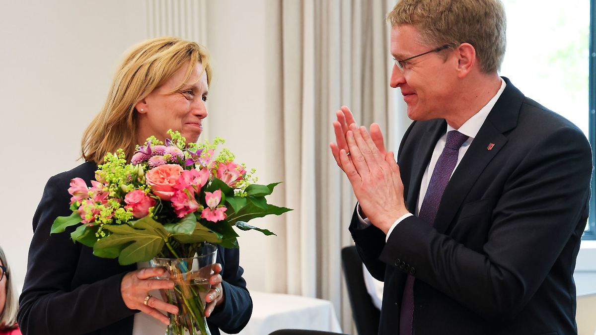 Blumen zum Abschied für Karin Prien