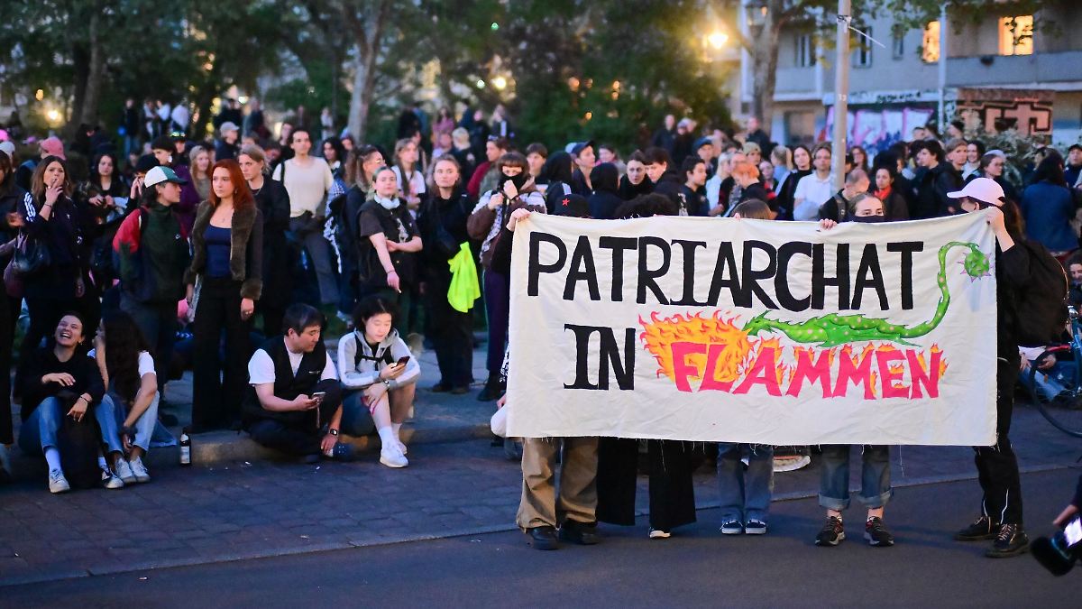 Feministische Demonstration in Kreuzberg gestartet