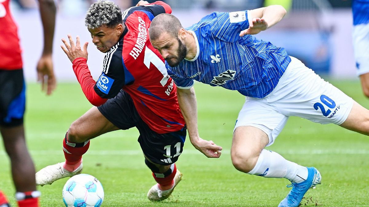 Darmstadt unterliegt Aufstiegskandidat HSV deutlich