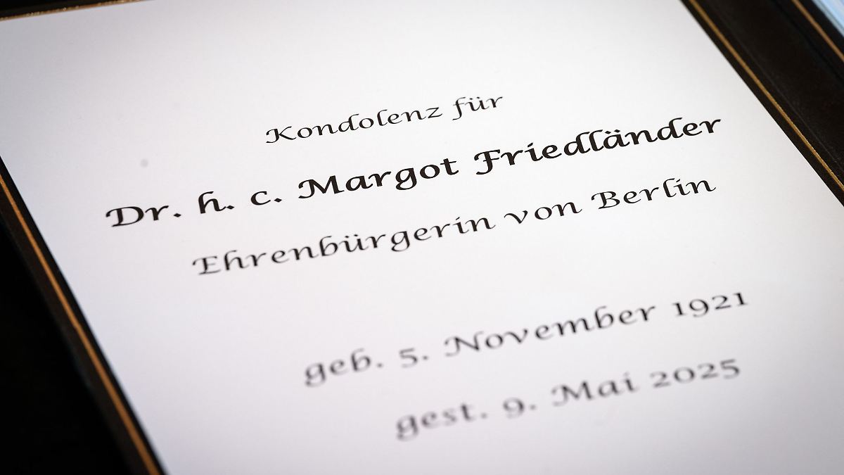 Hohe Sicherheitsstufe bei Beerdigung von Margot Friedländer