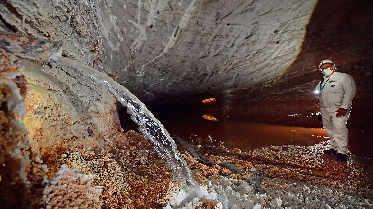 Stillgelegte Kali-Grube Volkenroda geflutet