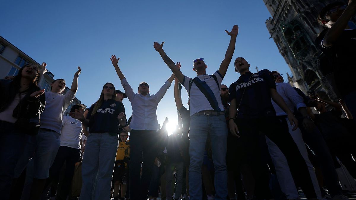 Viel los auf Münchens Straßen vor Champions-League-Finale