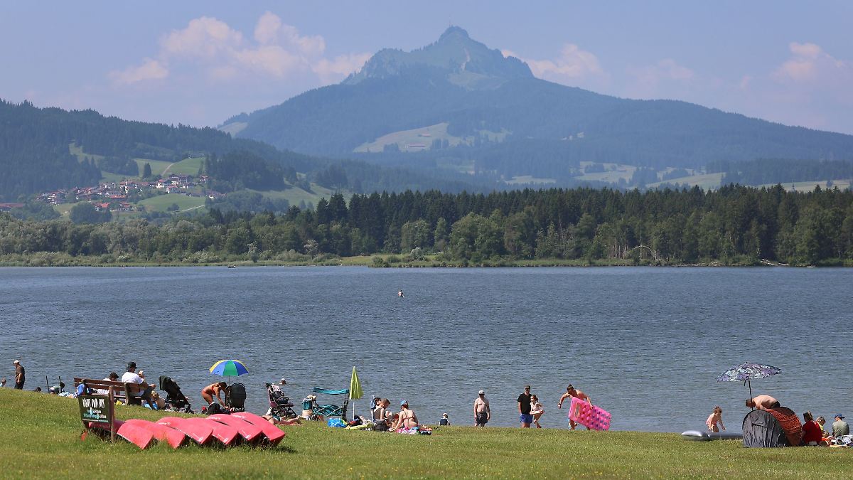 Bis zu 36 Grad am letzten Ferientag