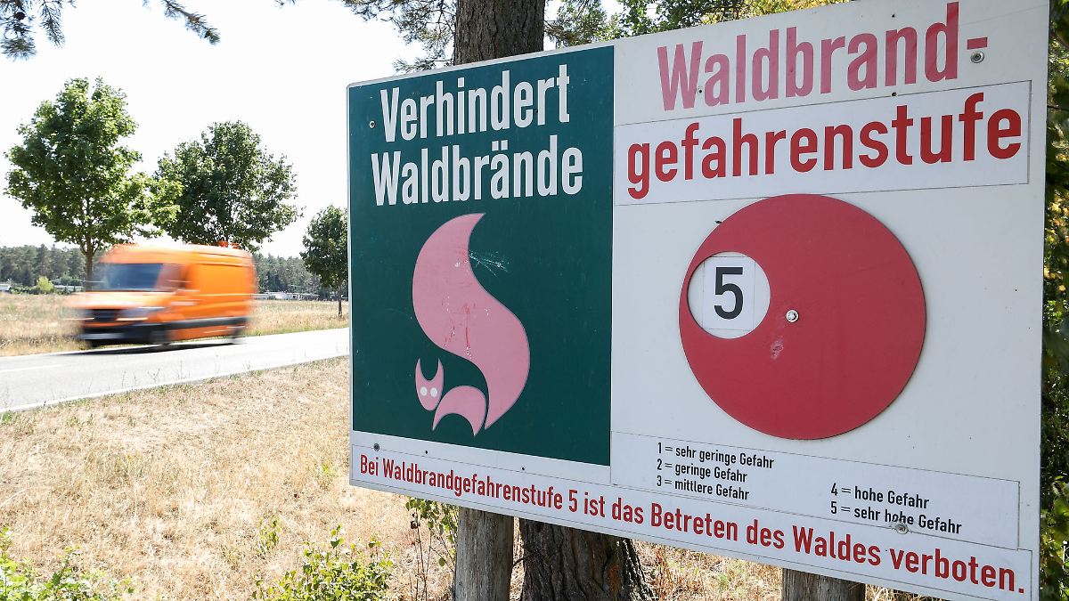 Waldbrandgefahr in Sachsen - höchste Warnstufe im Norden
