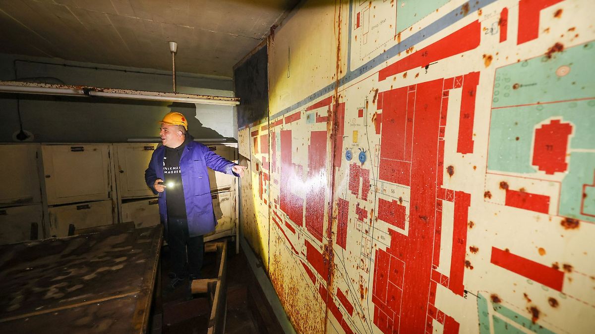 Historische Karte in Magdeburger Bunker entdeckt
