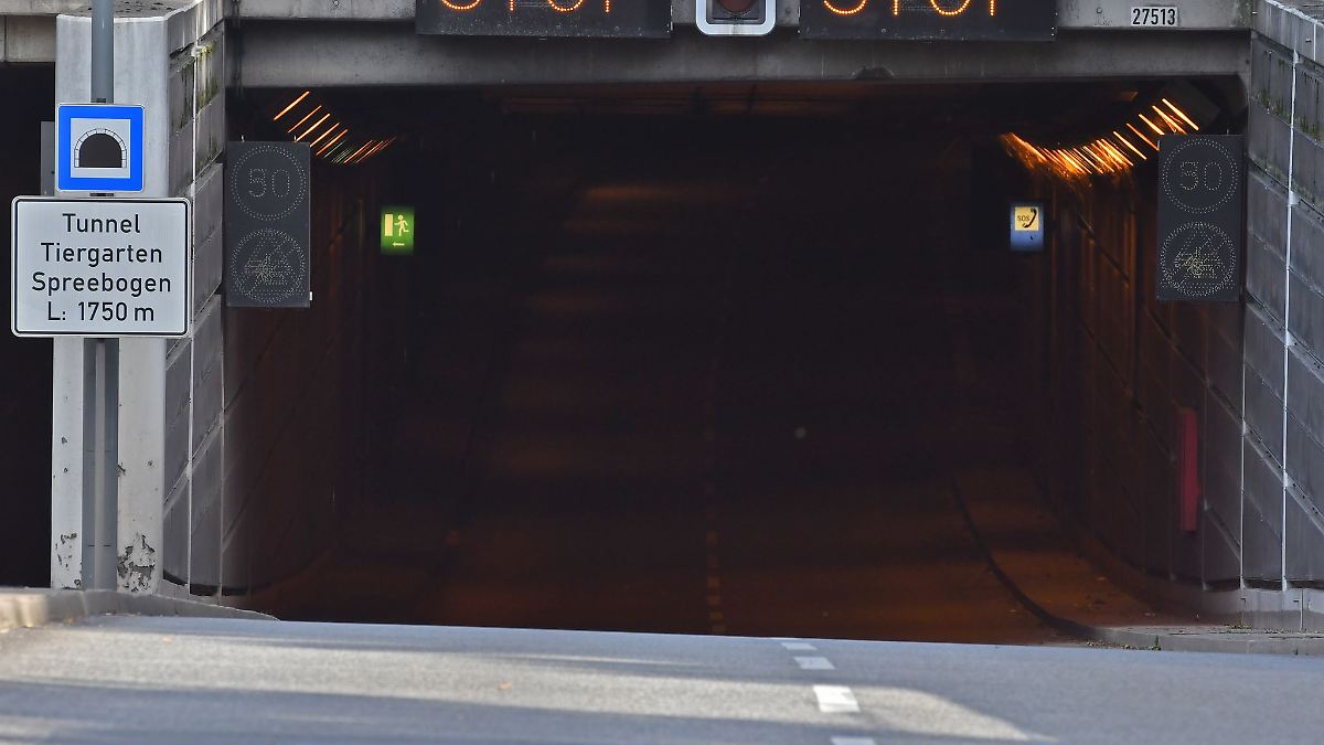 Tiergartentunnel nachts von Montag bis Freitag gesperrt