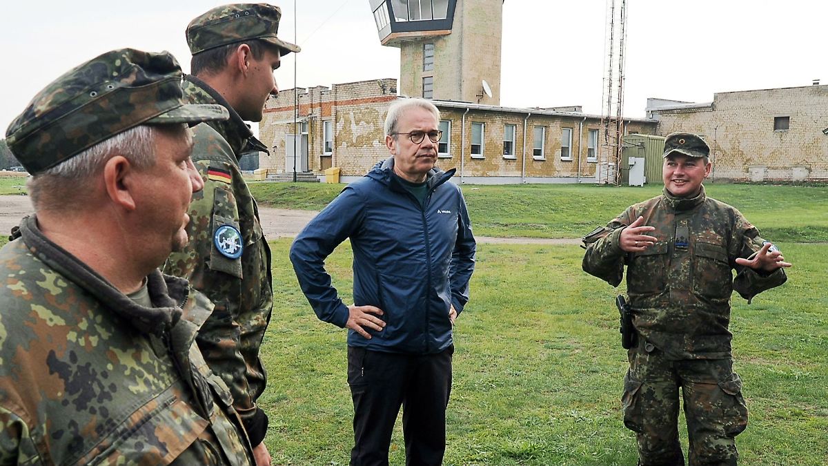 Maier bei Soldaten in Litauen: Klares Signal an Russland