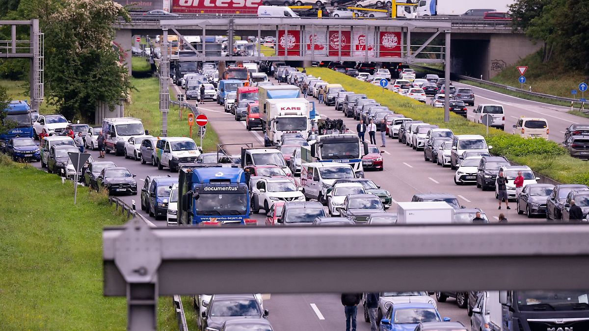 Mehr als 20.000 Kilometer Stau während der Ferien in Bayern