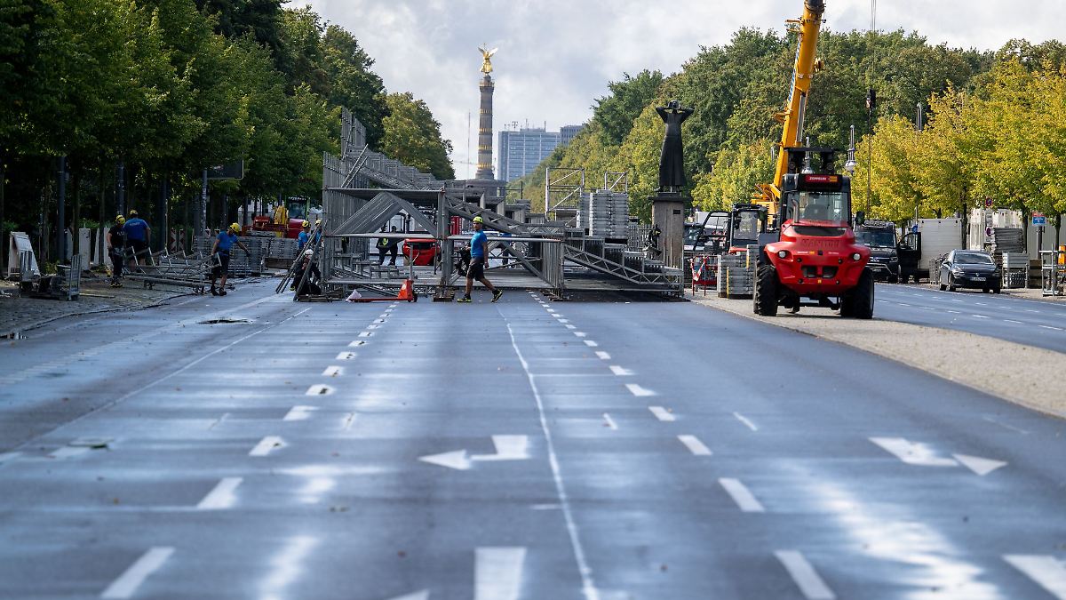 Hunderte Polizisten bei Marathon und Demonstrationen