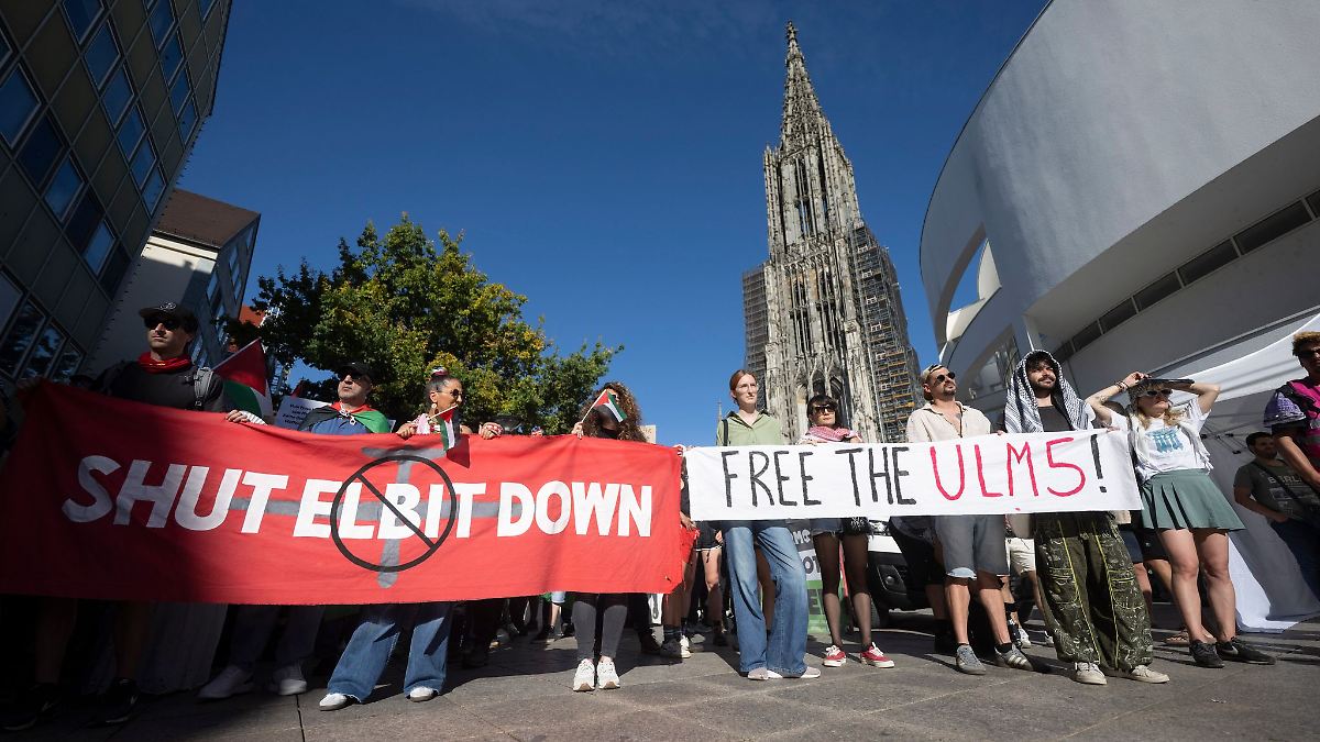 Weiter Proteste gegen israelische Rüstungsfirma in Ulm