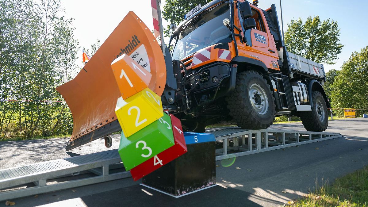 Warum in Franken Schneepflüge bei 28 Grad unterwegs sind