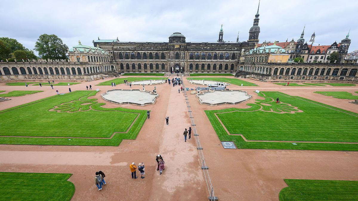 Innenhof-Sanierung des Dresdner Zwingers steht vor Abschluss