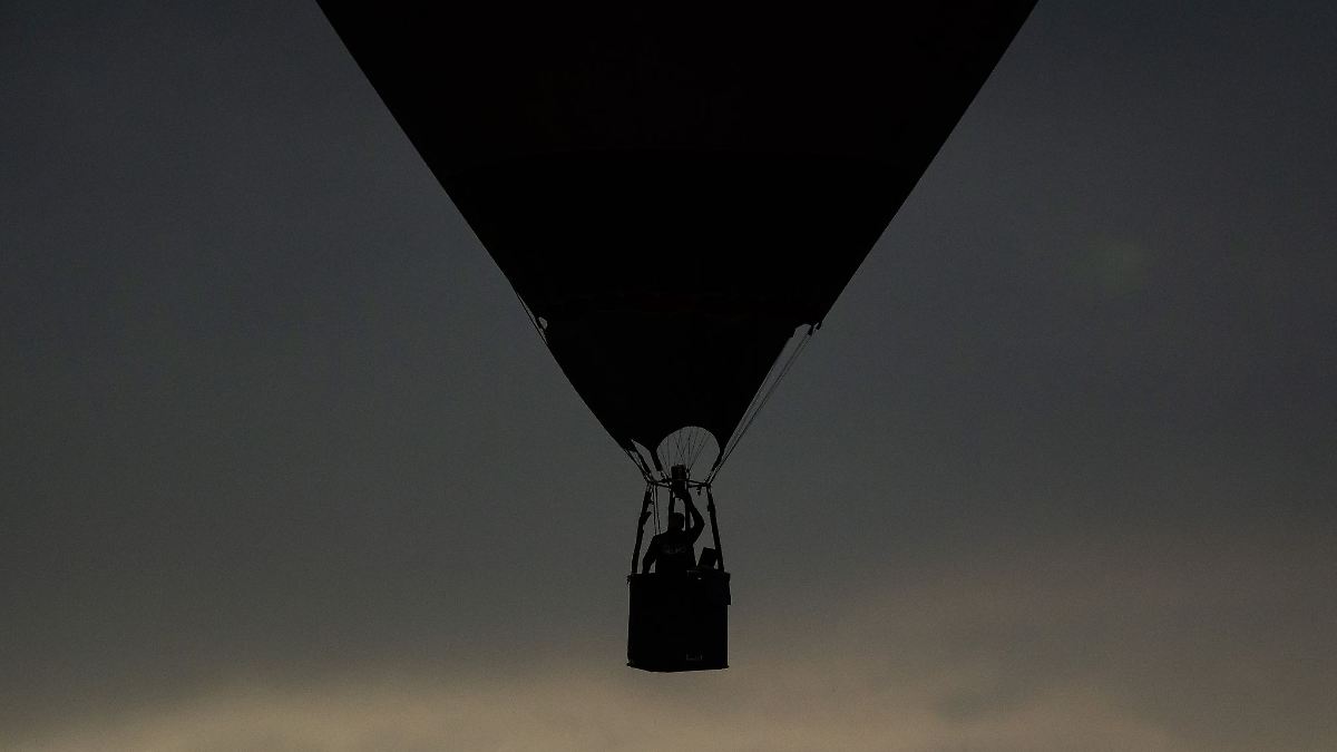 Heißluftballon muss in Heilbronner Park notlanden