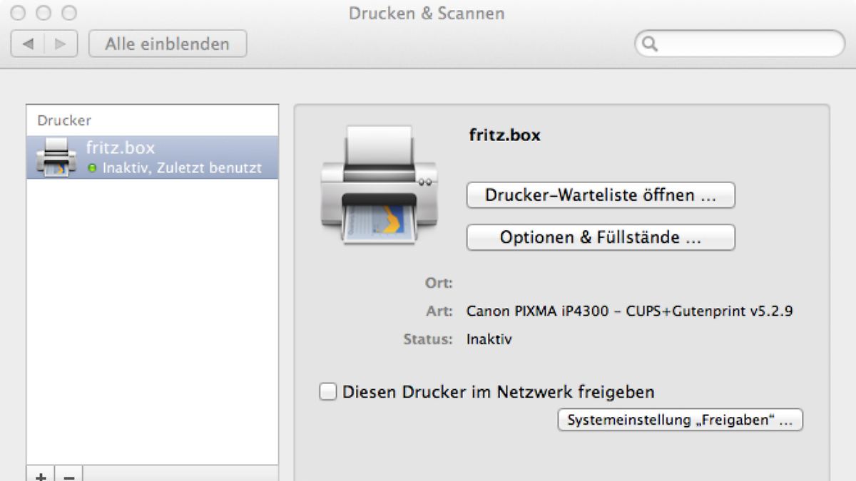 Drucker Per Lan An Fritzbox Anschließen Netzwerk-Drucker an der Fritzbox auf dem Mac einrichten - so geht's - n