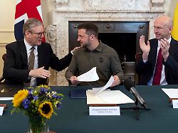 "Hat getan, was Churchill tat": London stärkt Selenskyj gegen Trump