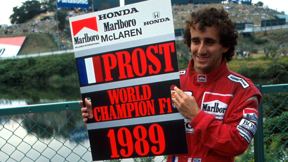 Als Prost sein Auto schob - und den Konkurrenten zu Grabe trug