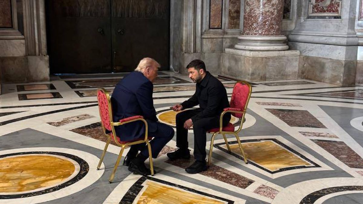 Selenskyj und Trump haben "produktives" Gespräch in Rom