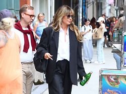 Heidi Klum presenetila na snemanju filma "Hudičevka v Pradi 2"